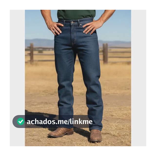 Calça Jeans Masculina Confortavel Reforçada Tradicional