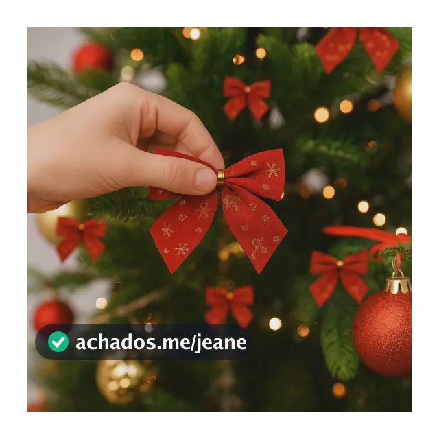 Kit 36 Laços De Natal Árvore Lacinhos Enfeite Decoração