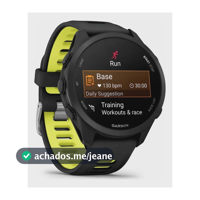 Garmin Forerunner 170 Preto E Amarelo Gps Monitor Cardíaco Preto