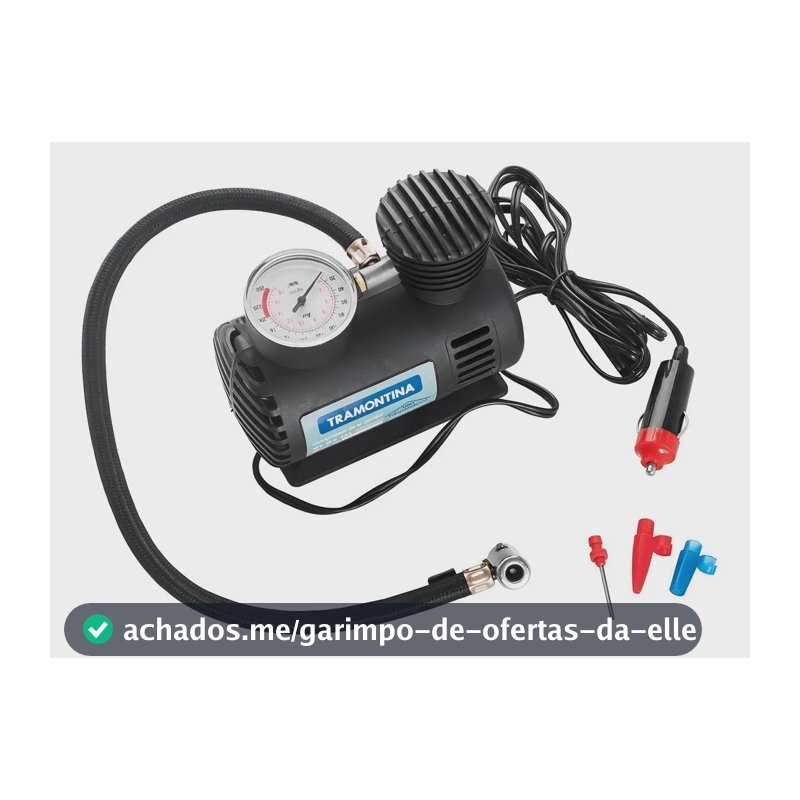 Mini Compressor De Ar Portatil Tramontina Frequência 0 MHz