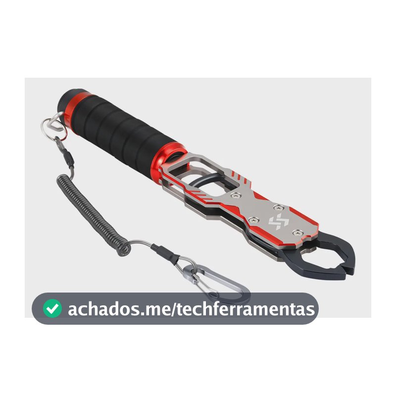 Alicate Pega Peixe Contenção Garra Balança 20kg Pesca Brasil Vermelho
