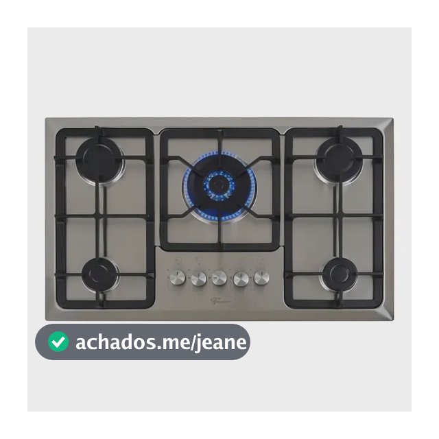 Cooktop Gás Fischer 5 Bocas Tripla Chama Infinity Mesa Inox Inox