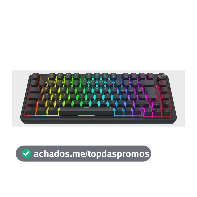 Teclado Magnético Redragon Ucal 8000k Polling Rate 0.01mm Rapid Trigger/socd Rgb Switch Ultramag Padrão Abnt2 Com Knob De Volume Preto Português Brasil