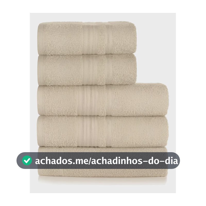 Jogo De Toalhas Tóquio G3 5 Peças Bege Dust Altenburg