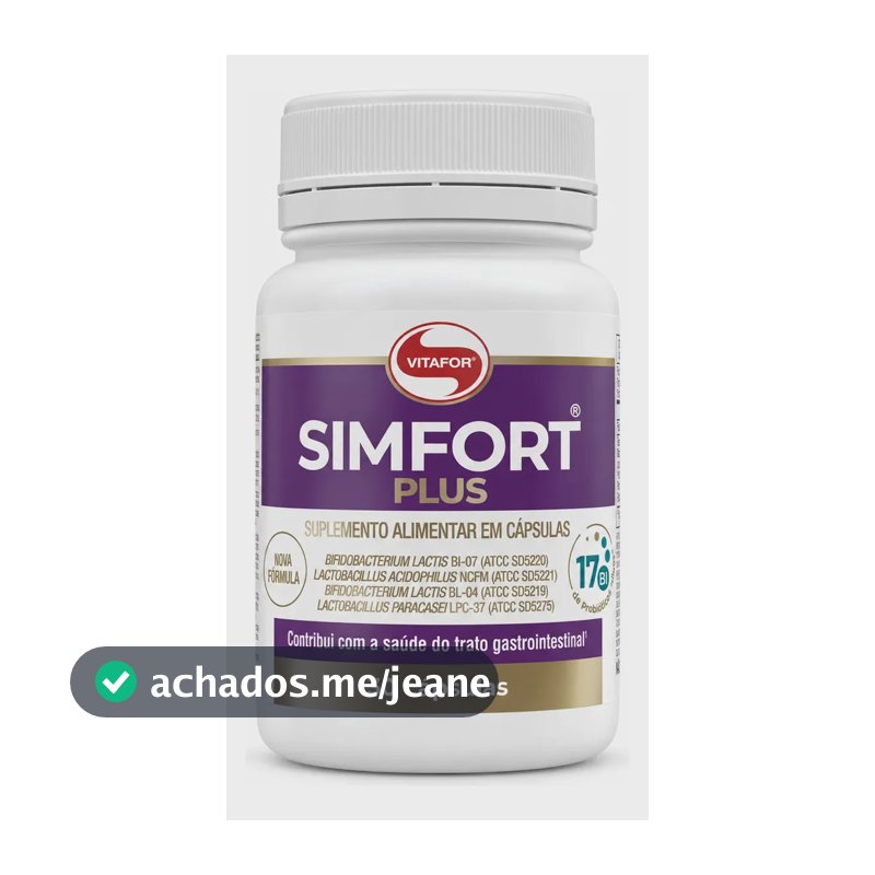 Simfort Plus Probióticos 30 Cápsulas - Vitafor