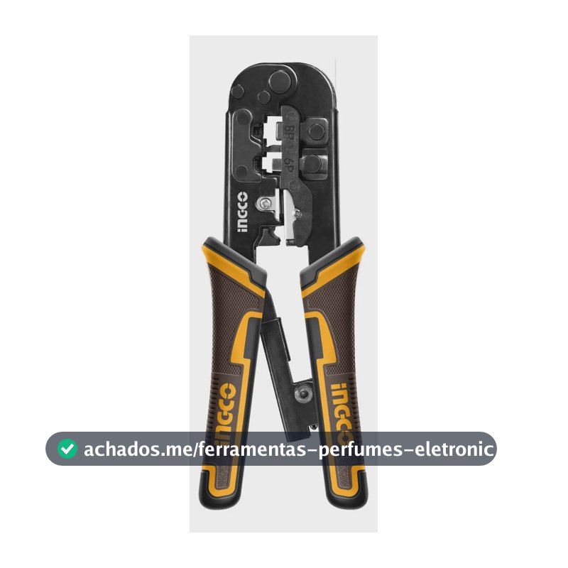 Alicate Crimpar Rj45 Rj11 Rj12 Com Catraca Ingco