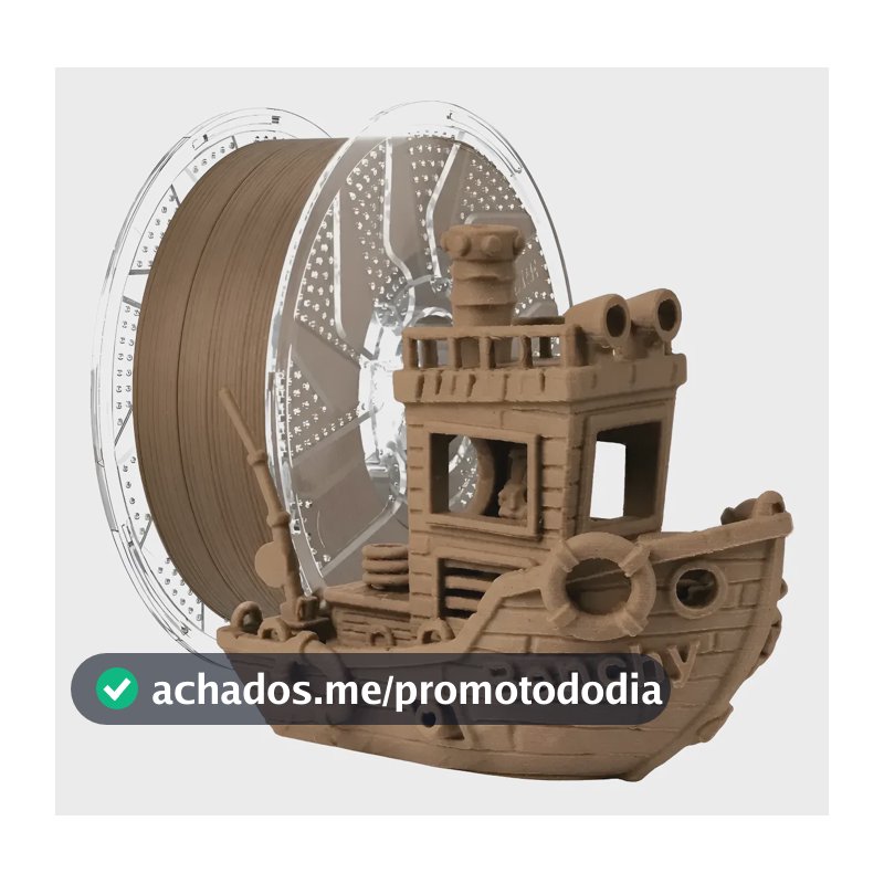 Filamento Pla Impressão 3d Cor Madeira 1kg Conjure Cor Madeira No.3
