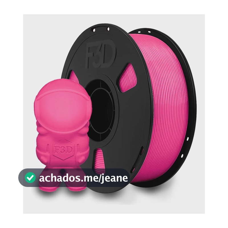 F3D Filamento Pla Premium 1,75mm 1kg Cor Rosa