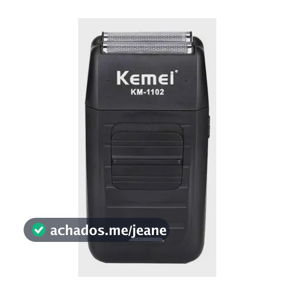 Barbeador Kemei Shaver KM-1102 Sem Fio Cabeças Laváveis