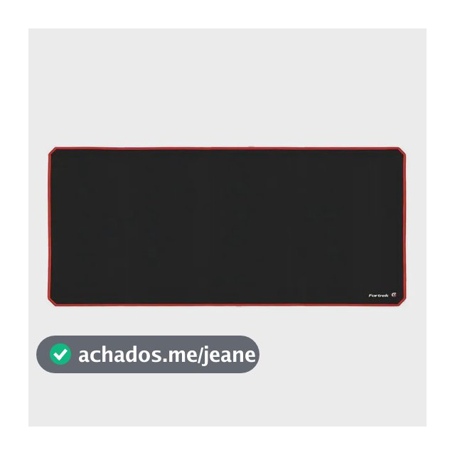 Mouse Pad Gamer Fortrek Vermelho MPG104 90x40cm Antiderrapante
