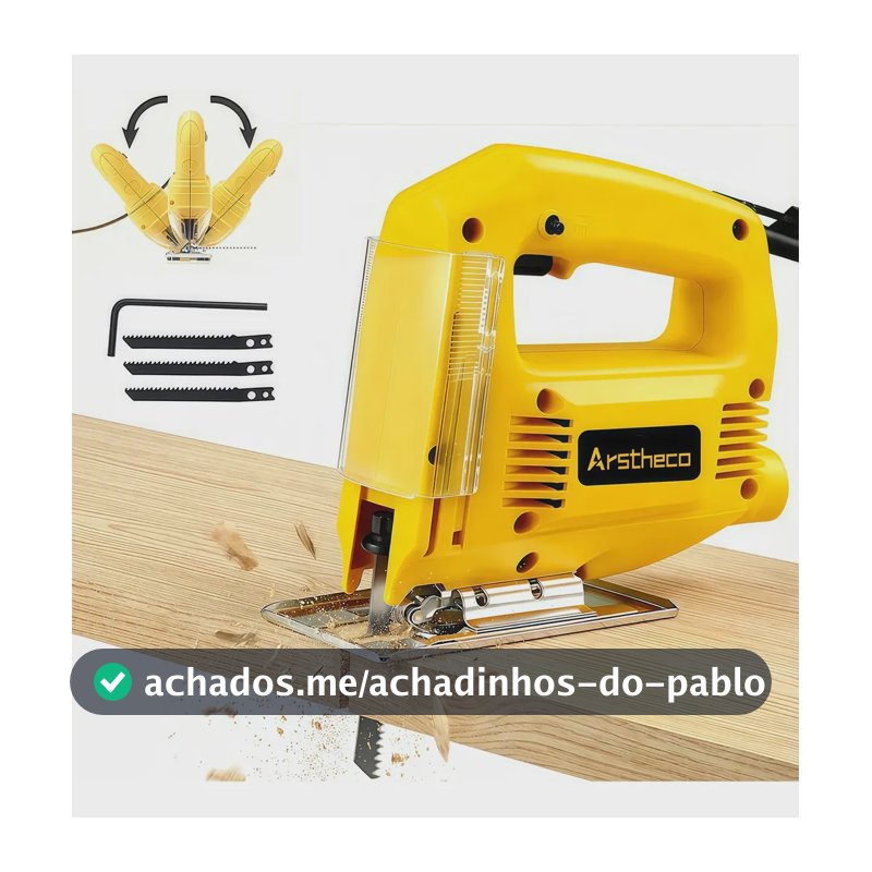 Serra Tico Tico Elétrica Marceneiro Profissional Com 3 Serra 110v