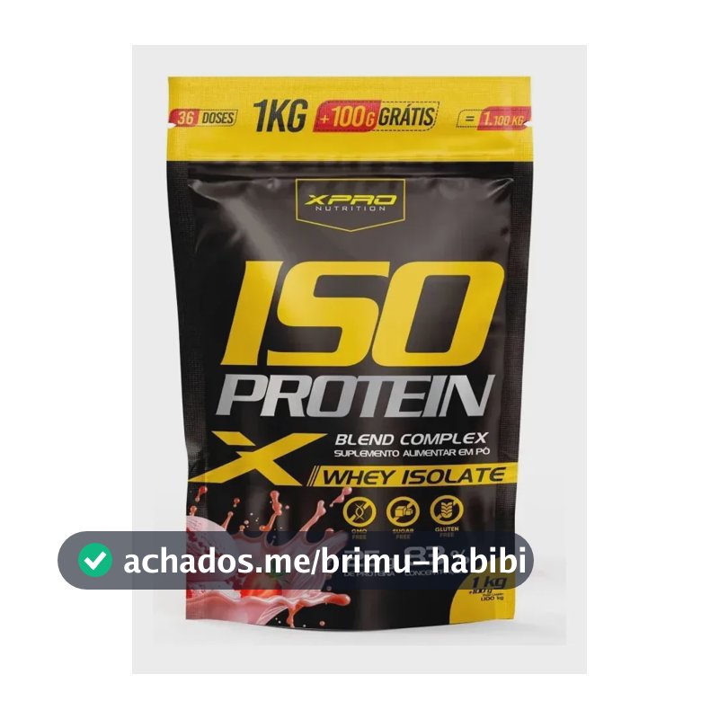 Whey protein XPro Nutrition Iso Blend Complex em pó sabor Morango x 1.1kg