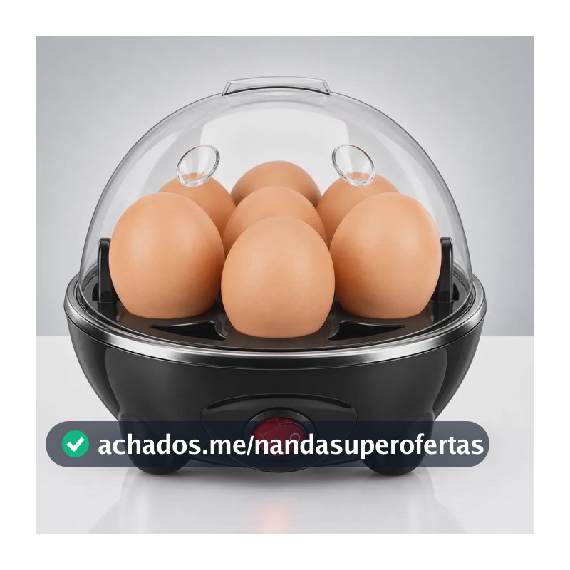 Cozedor de Ovos Eletrico Aparelho de cozimento a vapor EPS-1258 Epsilon Portátil Cor Preto