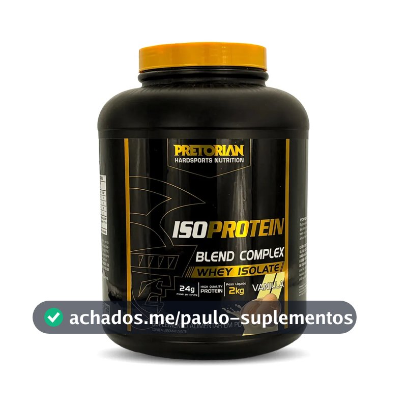 Whey Protein Isolado Iso Protein Blend Complex 2kg Pretorian Sabor Baunilha