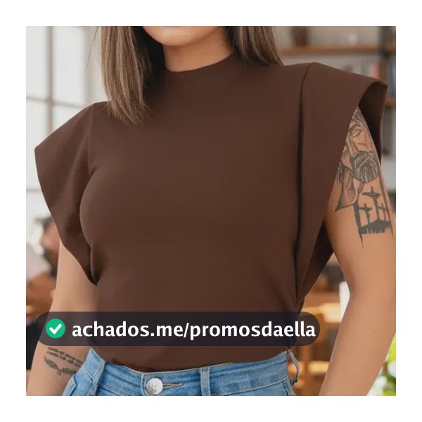 Blusa Feminina Social Manga Morcego Muscle Tee Luxo