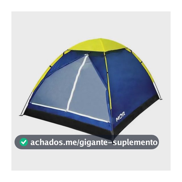 Barraca Acampamento Iglu Para 3 Pessoas - Mor Azul/amarelo