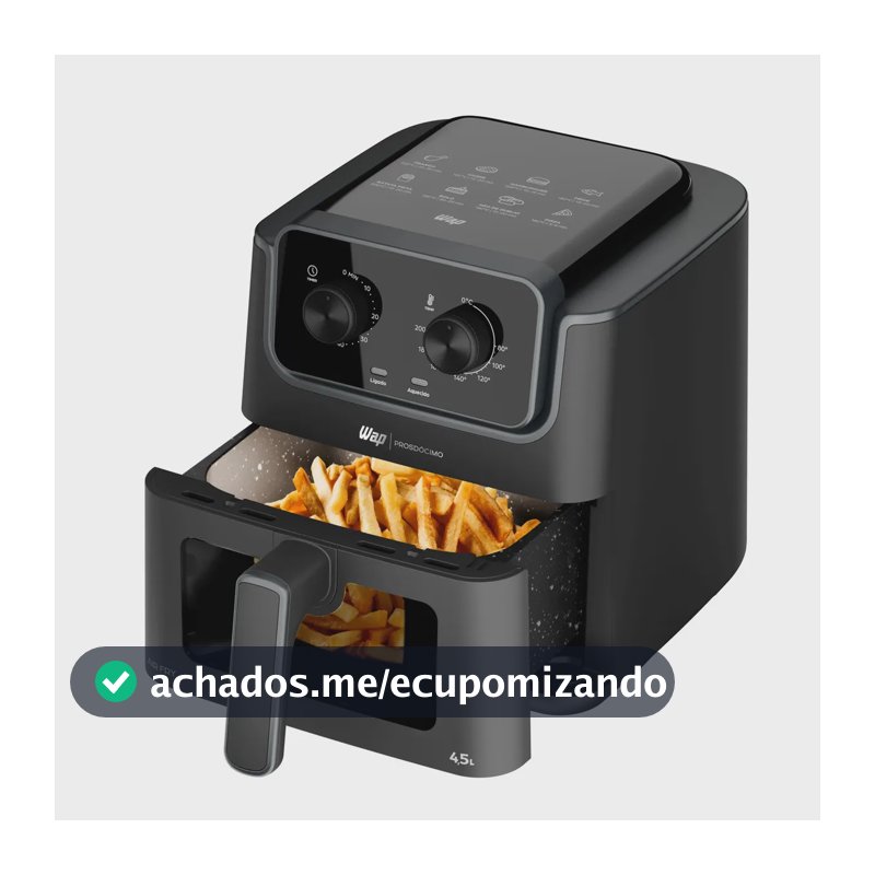 Wap Af01 Airfryer 4,5l Visor Com Luz Interna Antiaderente 127V