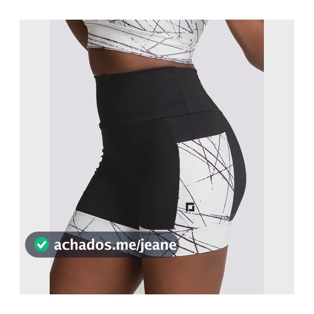 Shorts Corrida Cintura Alta Para Treino Zero Transparência Black-white Liso G