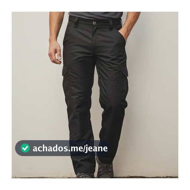 Calça Masculina Cargo Militar Poly Rip Stop Use Tático