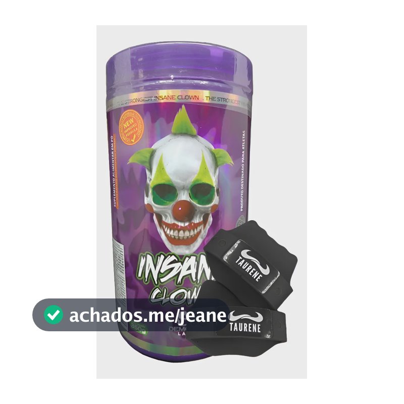 Pre Treino Insane Clown Grape 350g Luva - Demons Lab Uva