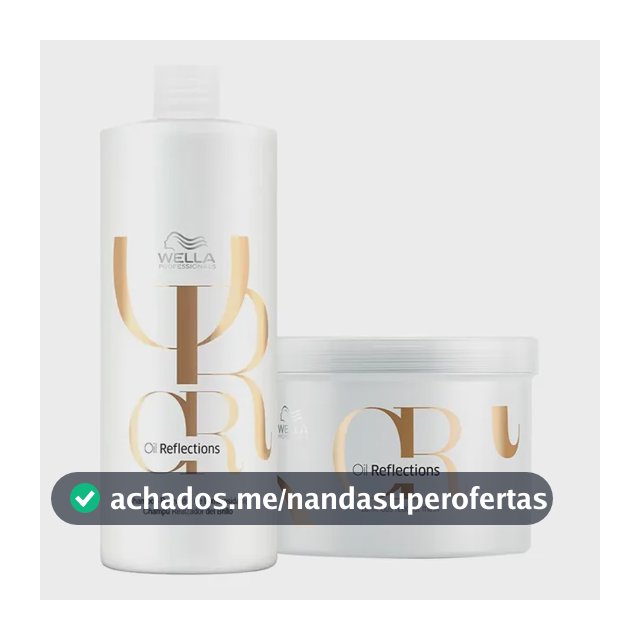 Kit Wella Professionals Oil Reflections Shampoo E Máscara