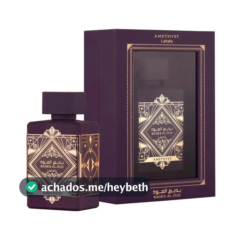 Lattafa Bade'e Al Oud Amethyst Edp 100ml Para Sem Gênero