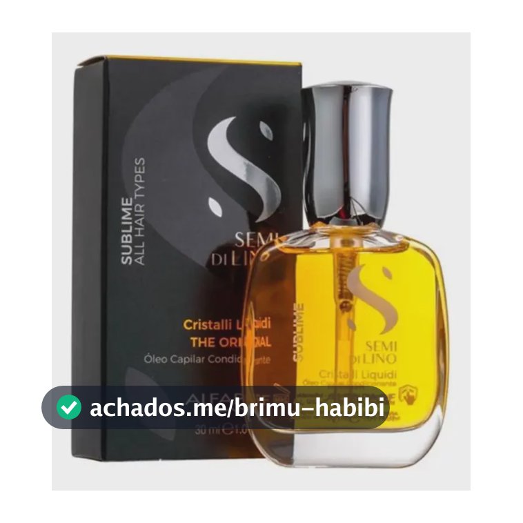 Óleo Alfaparf Cristal liquido 30ml Semi Di Lino