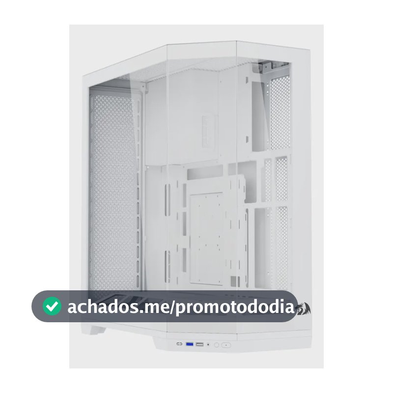 Gabinete Gamer Redragon Edge Branco Sem Fans Ca-608w Branco