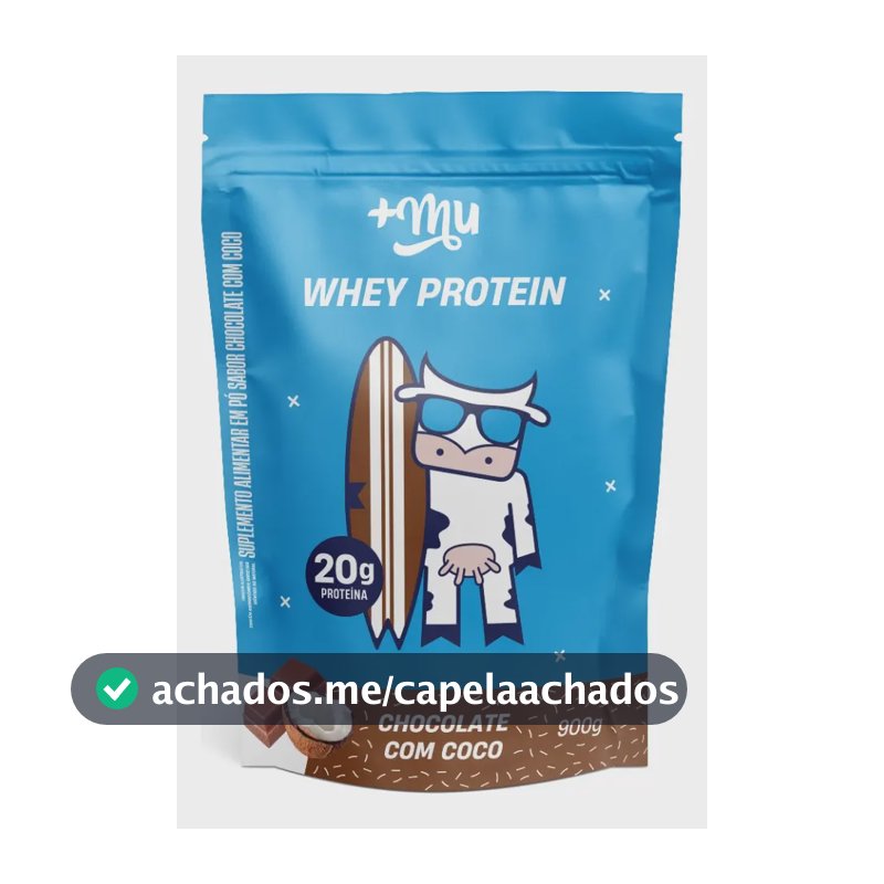 Whey protein +Mu Coco Refil em pó x 900g