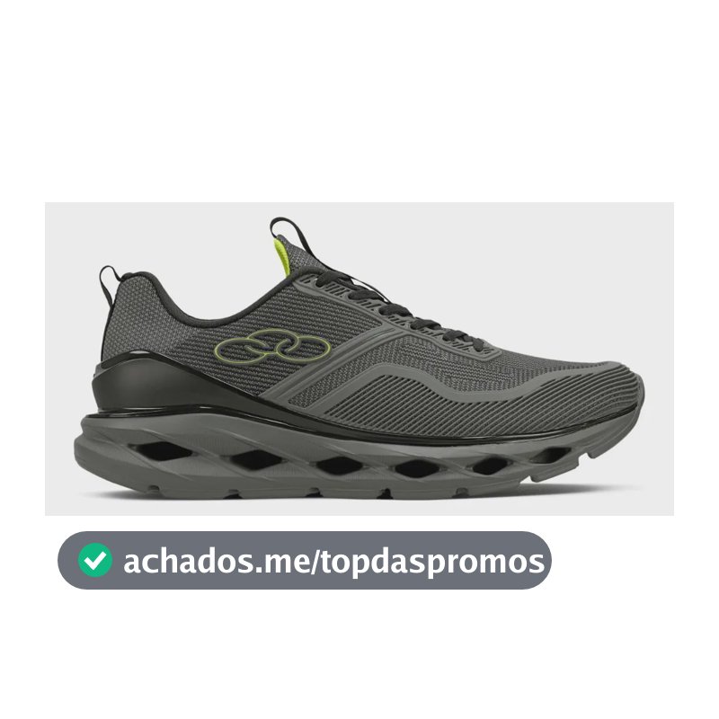 Tênis Masculino Olympikus Gama Chumbo/preto Liso 40 Br