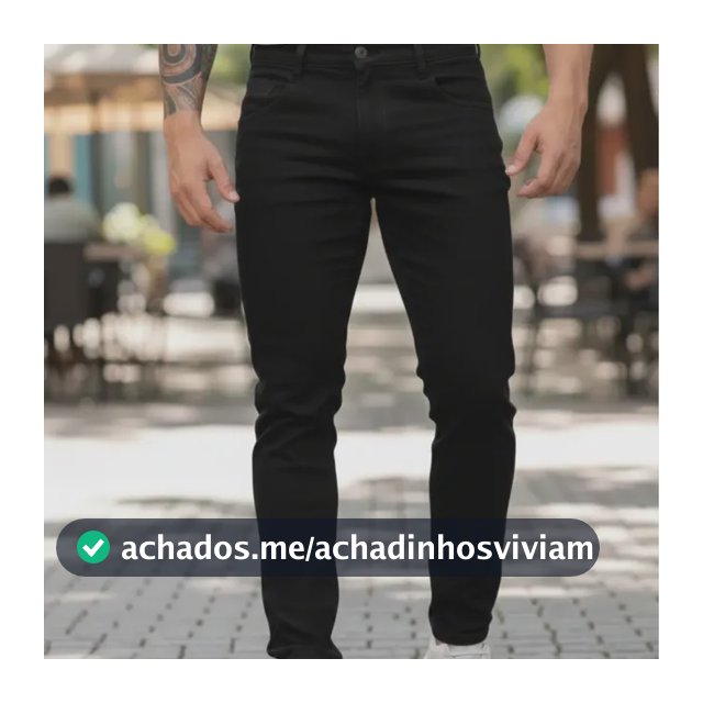 Calça Masculina Jeans Corte Reto Tradicional Casual Premium