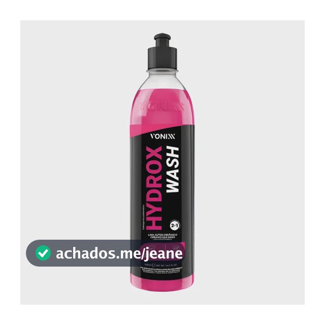 Hydrox Wash 500ml Shampoo Para Veículo Vonix Líquido 2 Em 1
