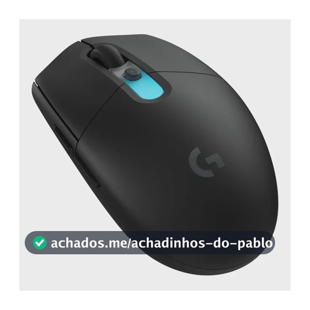Mouse Gamer Logitech G305 X Superlight Sem Fio Preto