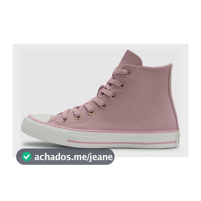 Tênis Chuck Taylor All Star Cano Alto Taylored Lux Converse Rosa Horizonte/amendoa/rosa Horizonte Liso 38 Br