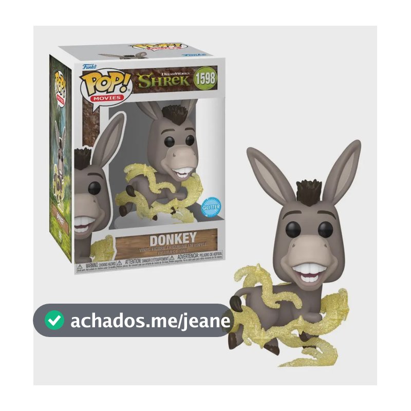 Boneco Funko Pop! Dreamworks Shrek 30 Anos - Burro