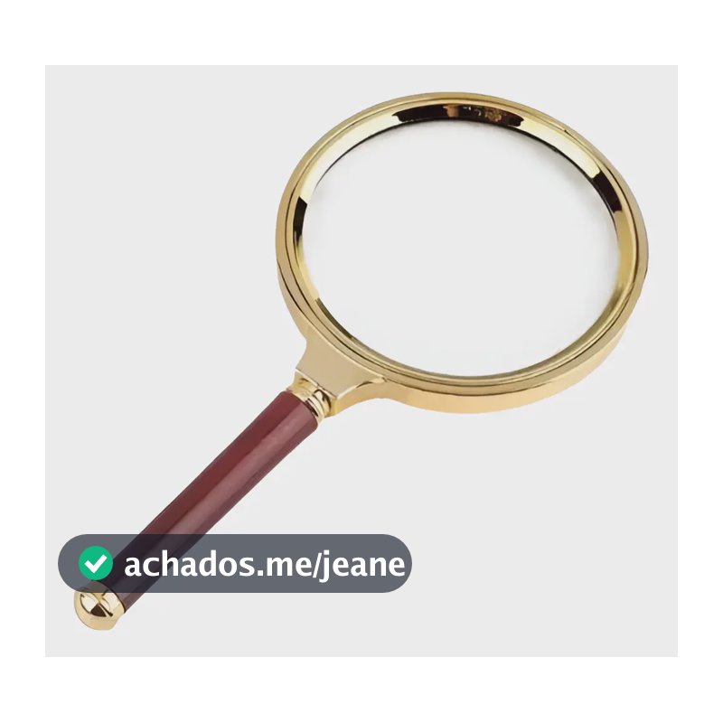 Lupa De Aumento De Luxo 90mm Zoom 10x Para Leitura E Escolar