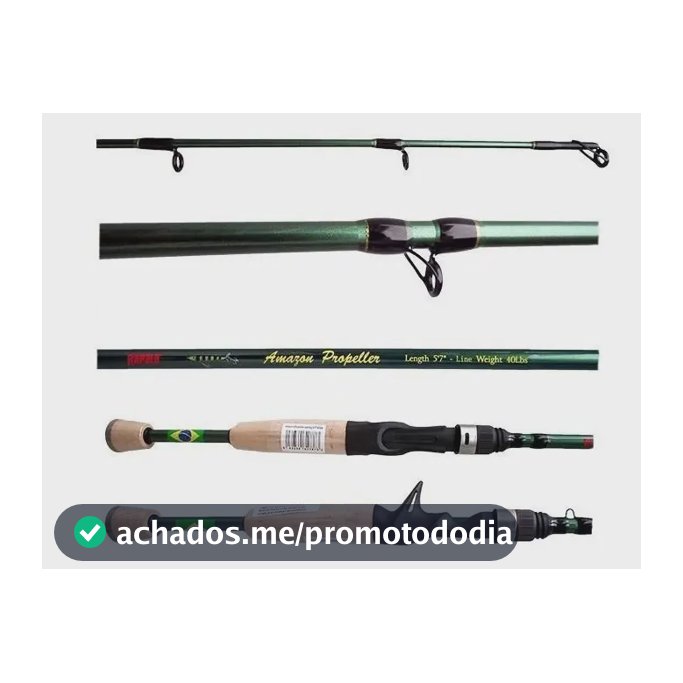 Vara de Pesca Rapala Amazon Propeller 5'7" Carbono 40lbs Tucunaré