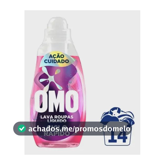 Lava-roupas Líquido Omo Ciclo Rápido Ação Cuidado 750ml