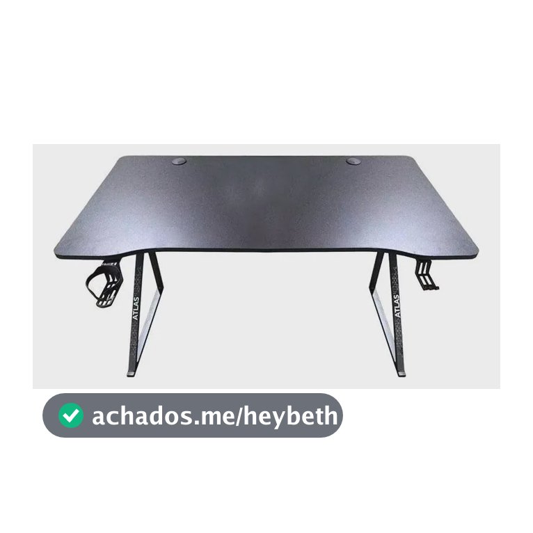 Mesa Gamer Weishi Atlas, 120cm, Tampo Em Mdf, Preto