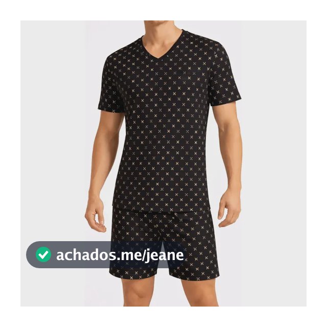 Pijama Adulto Curto Masculino Confortavel Pijamas Verão