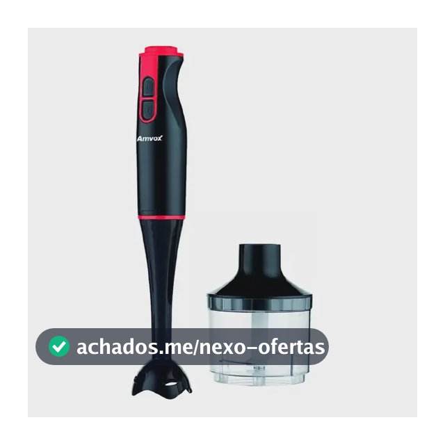 Mixer Apr 400 Lâmina De Aço 2 Velocidade 400w Amvox Cor Preto