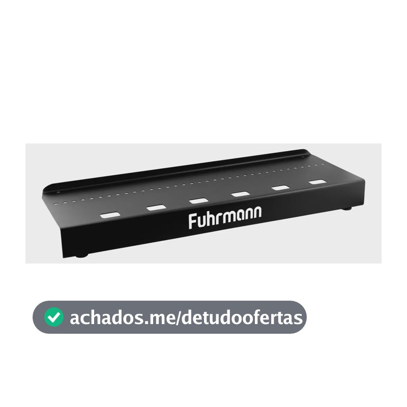 Pedalboard Suporte Para Até 7 Pedais Aço Carbono 54x18cm Fuhrmann