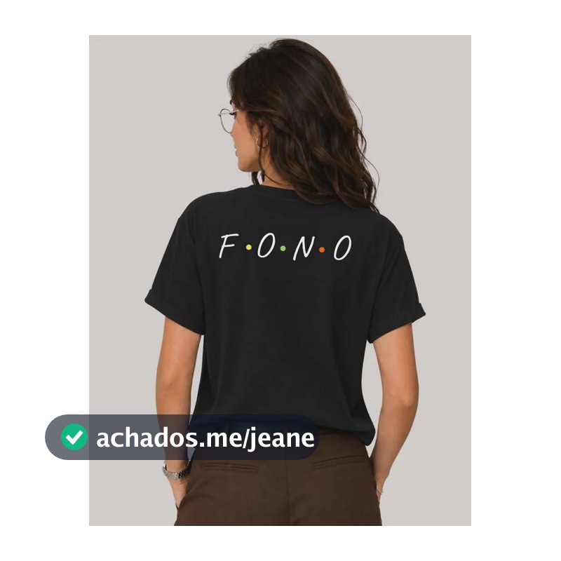 Camiseta Fono Fonoaudióloga Formação Curso Blusa Para Facul Preto P