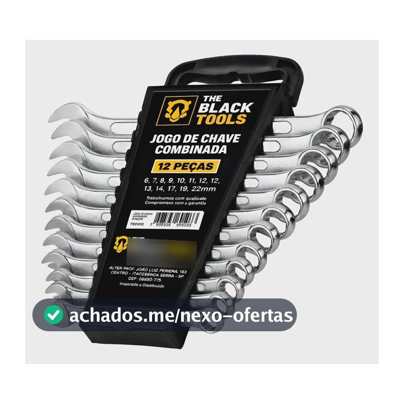 Jogo De Chave Boca E Estrela Combinada 12 Pçs Aço 6 22 Mm Prateado