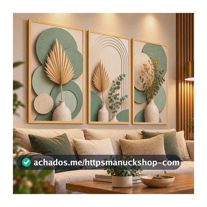 Quadro Decorativo Plantas Botânico Folhagem Ramos Carvalho Madeira