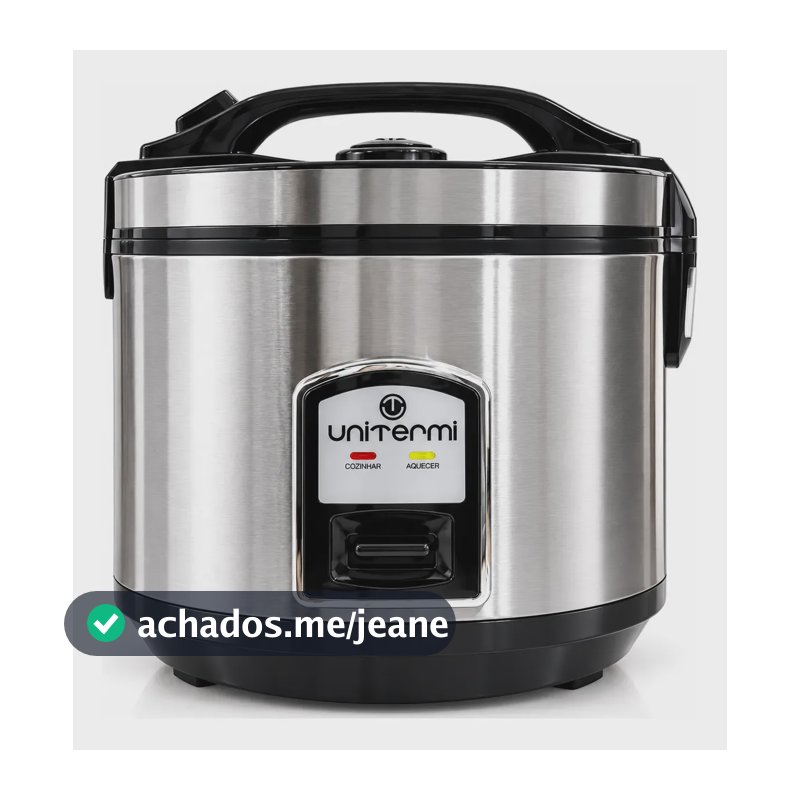 Panela De Arroz Elétrica Inox 10 Xícaras Tampa De Vidro 700w Inox 220v 50 Hz 60 Hz