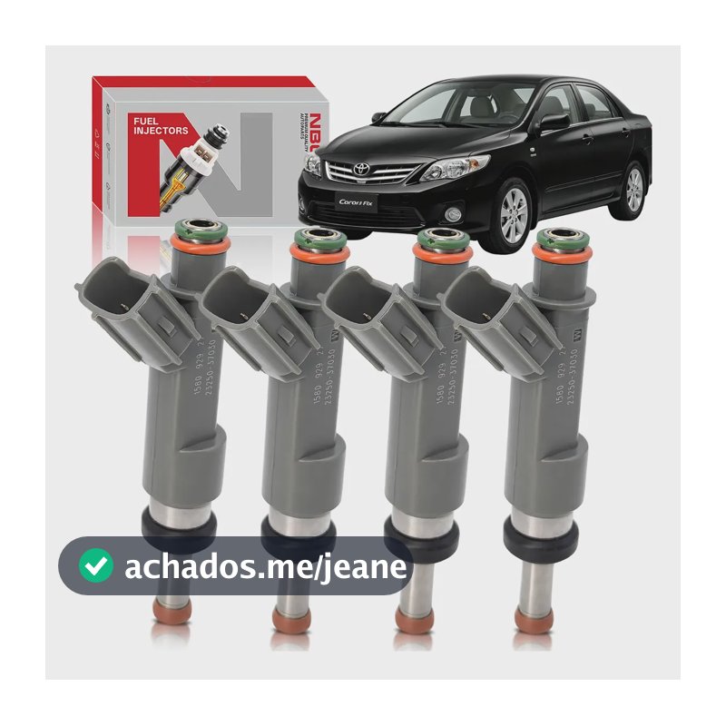 Kit 4 Bicos Injetores Corolla 2.0 Flex 2009-2014 23250-37030 0