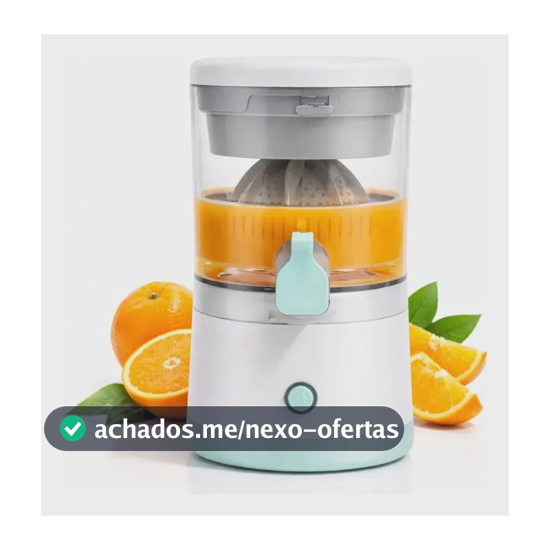 Espremedor Elétrico Portátil Epsilon para Laranja e Limão 400ml Recarregável USB