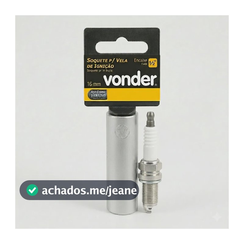 Soquete 16mm Longo Vela De Ignição Encaixe 1/2 Cromo Vanadio