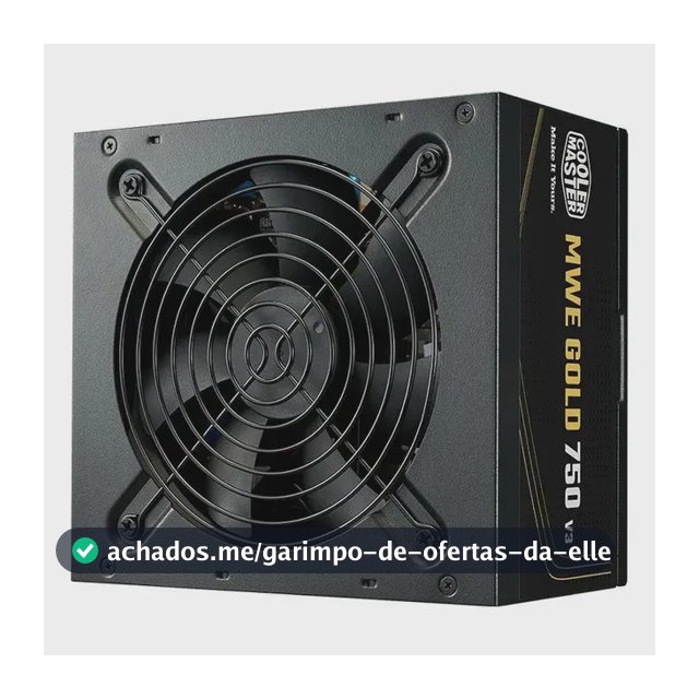Fonte Cooler Master Mwe 750 V3 750w Atx 3.1 Preto